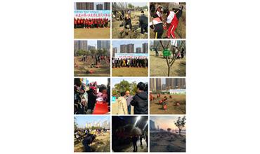 南通分公司與當(dāng)?shù)刂驹刚吖餐瑢?shí)現(xiàn)“同栽一棵樹，同抹一片綠”的夢(mèng)想